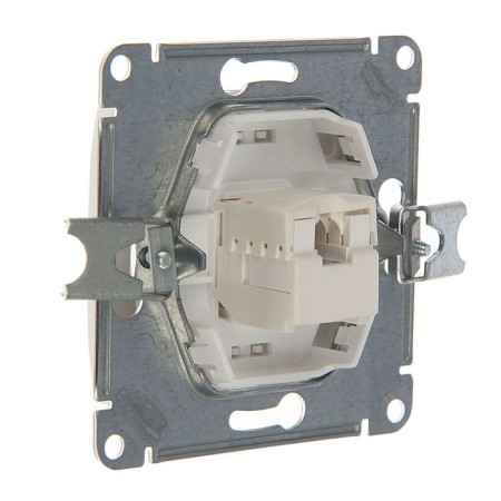Computer outlet sE Glossa, RJ45, built -in, IP20, white, GSL000181K-1