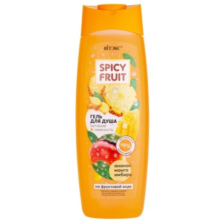 Soul Gel Viteks Spicy Fruit "Food & Tenderness", on fruit water, 515 ml