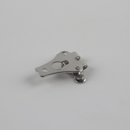 Pitting hooks for trousers, 2 × 1.5 cm, 2 pcs, silver color-2