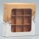 Box for sweets, confectionery packaging, 9 cells, “handmade”, 14.7 x 14.7 x 3.5 cm