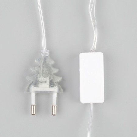 Garland “thread” 5 m with nozzles “Red-golden”, ip20, transparent thread, 20 LED, glow warm white, 220 V-5