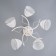 Adelela chandelier 5he27 40W white-gold 65x65x26 cm Bayerlux