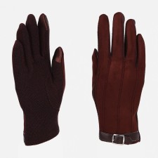 Gloves are male, dimensionless, without insulation, brown color