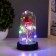 Nightlight "Flower" LED 3XAG10 red 8.5x8.5x15.5 cm