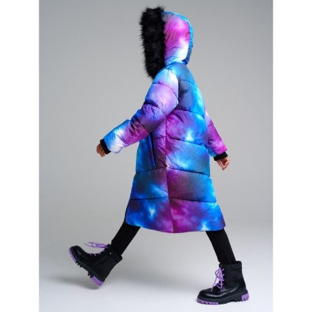 Coat for a girl, height 128 cm-4