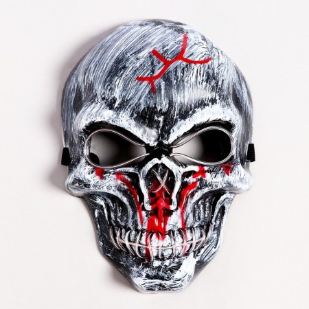 Carnival mask "Skull", light-11