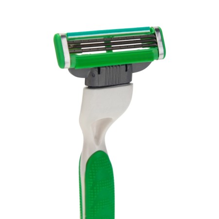 Gillette Mach3 + 8 Exchange Cassettes Complete Color Green-2