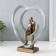 Souvenir Polystone "Abstraction. A couple in the heart" bronze, silver 23x7x26 cm