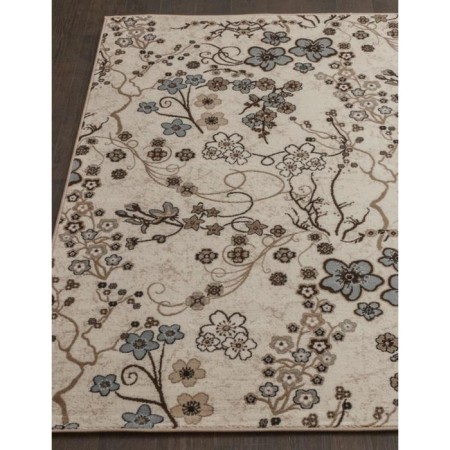 Rectangular carpet Merinos Valencia Deluxe, size 80x150 cm, color Cream-Brown