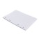 Smooth block for notebooks on rings A5, 80 sheets in a ruler, in individual packaging, block 60 g/m2