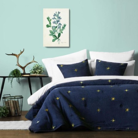 Cover with pillowcases "Bells", size 230x250 cm, blue color-1