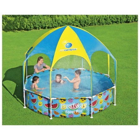 Steel Pro frame basin, with a canopy, 244 x 51 cm, from 2 years old, 56432 Bestway-3
