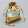Bag Gift Organza "Golden Snowflakes", 10 x 12 cm +/- 1.5 cm, New Year