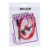 Headphones Krutoff HF-X61, vacuum, microphone, 106 dB, 16 Ohm, 3.5 mm, 1 m, red