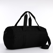 Road bag with lightning, external pocket, suitcase holder, long belt, black color