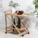 Serving table 2-tier r.phillip, 75 × 45 × 62 cm, light beech