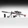 Souvenir weapon Mini Rifle "Grey Zone" 26cm