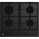 The hobs of the Beko Hilg 642C5 SB, gas, 4 burners, black
