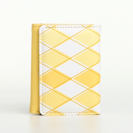 Women's wallet on the button, yellow color-2