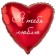 Foil ball 18 "I love you!", Heart