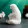 Figure "Bear White with a barrel" 12.3cm