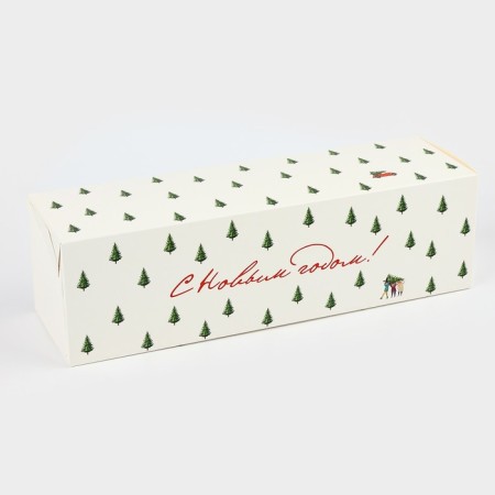 Folding box “Happy New Year! ", 9.5 x 32.5 x 9.5 cm, New Year-1