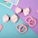 Hair Sofia "Sofia" (4 elastic bands, 2 clamps) Bow Brill, pink