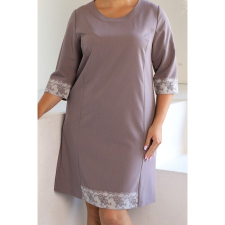 Women's dress, size 48, lilac color-8