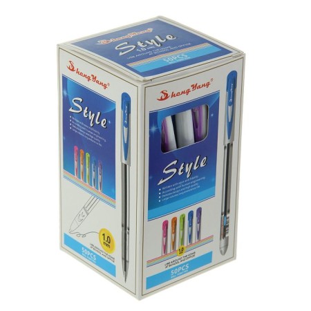 Ballic handle 1.0 mm, blue rod, tinted case with colored cap, mix-1