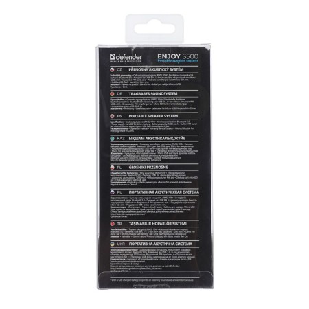 Portable column Defender Enjoy S500, 10 watts, 1200 mAh, black-12