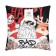 Pillow Decorative New Year's Ethel "Bad Santa", 40x40 cm, 100% p/e, velor