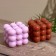 Candle "Balls 3 layers" 6x6x6 cm, soy wax mix