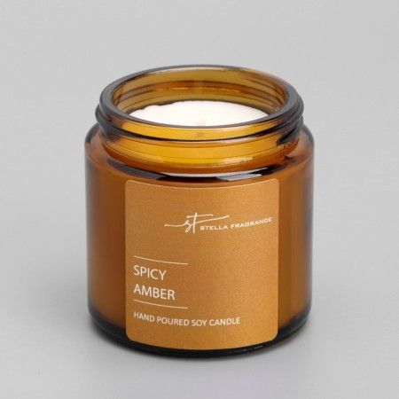 Aromatic candle in the bank "ST Spicy Amber", 90 g-2