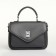 Women's bag on the Textura valve, small size, dark gray color