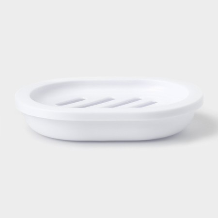 Set for the bathroom “Standard”, 4 subjects: soap dispenser, soap dish, 2 cups, 24 × 8 × 17 cm, white color-7