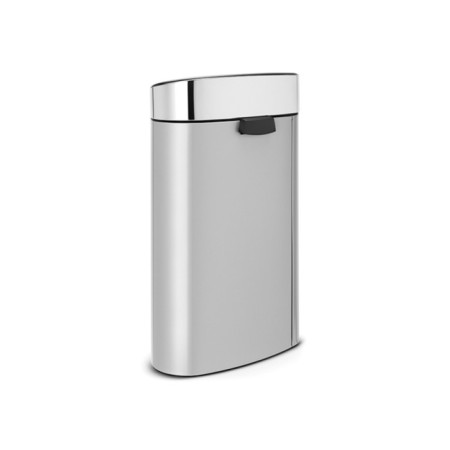 Garbage bucket Brabantia Touch Bin New, Soft Touch system, color gray metallic, 40 liters-2