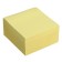 Block with a sticky edge of 76 mm x 76 mm, 400 sheets, pastel, yellow