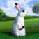 Garden figure "Hare Vasya" 34cm