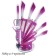 Lenardi knife set, on a stand, 9 items