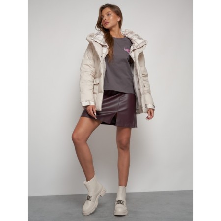 Winter jacket, size 44, beige color-15