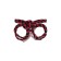 Handcuffs from the cotton rope "Knot-omega", 3.5 m, black and red color