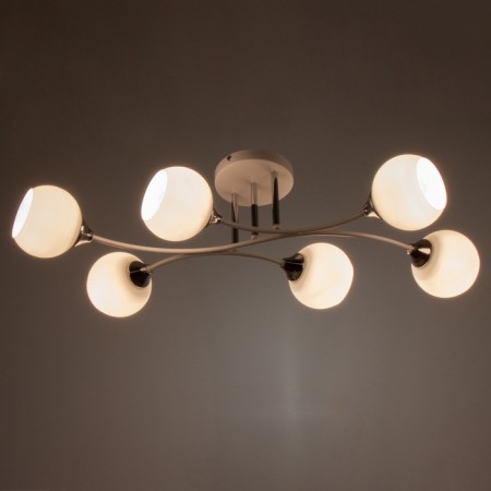 Chandelier gallop "Dawn" 6x60W E27 white-2