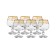Set of glasses for brandy STERNA, Panto Gold decor, 250 ml X 6 pcs.