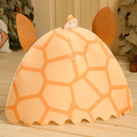 Bath cap with children's applique "Giraffe"-3