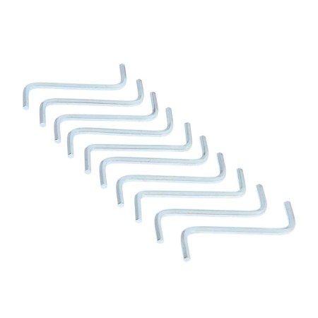 The key furniture tundra, hexagonal S-shaped, steel 45, 4 mm, 10 pcs.