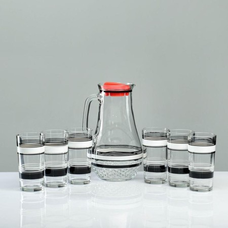 Set for Yin-Yan juice art painting, 6 glasses 1250/200 ml