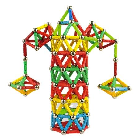 Magnetic designer "Funny carousel", 68 parts-4