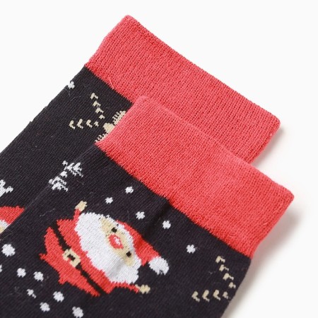 Men's socks Merry Christmas, dark blue color, size 40-44-1