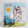 Bed Lucky Blue Tractor "Structure" 112x147 cm, 60x120+20 cm, 40x60 cm, 100% cotton, calico 125 g/m2