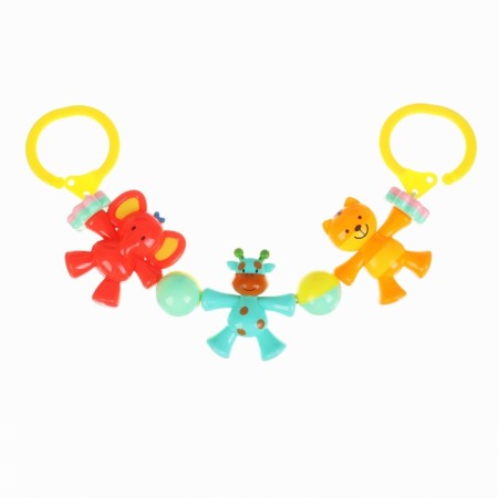Stretching to a stroller/crib "Elephant", 3 toys, color mix, crush me-2